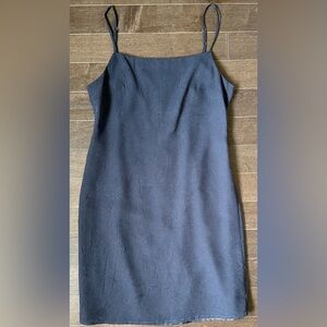 Benetton Y2K Styled High Neck Slip Dress in Dusty Purple